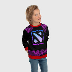 Свитшот детский Дота - Dota 2, цвет: 3D-красный — фото 2