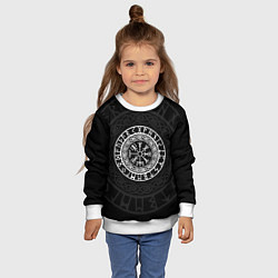 Свитшот детский Вегвизир Galdrastafir, цвет: 3D-белый — фото 2