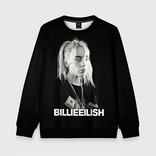 Детский свитшот BILLIE EILISH / 3D-Черный – фото 1