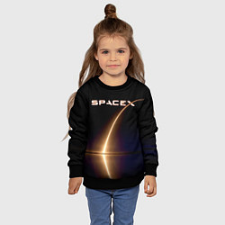 Свитшот детский Space X, цвет: 3D-черный — фото 2