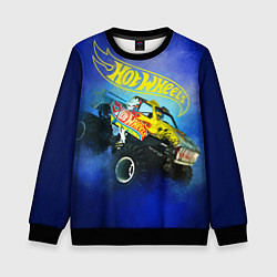Свитшот детский Hot Wheels Хот Вилс, цвет: 3D-черный