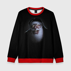 Свитшот детский Свирепый кровожадный Санта, цвет: 3D-красный