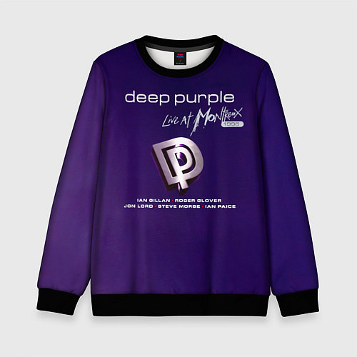 Детский свитшот Deep Purple - Live at Montreux 1996 / 3D-Черный – фото 1