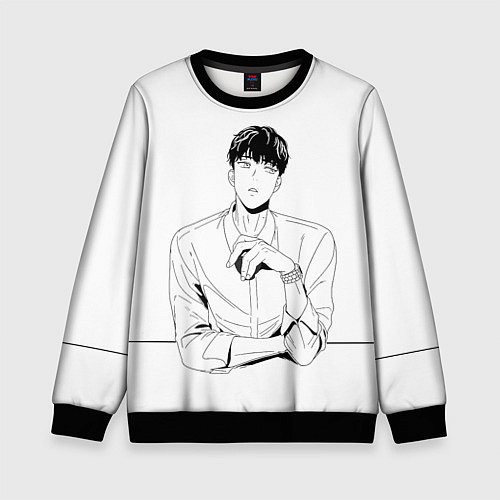 Детский свитшот Ан Джи Вон с чашкой / 3D-Черный – фото 1