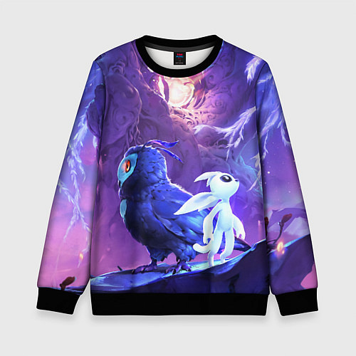 Детский свитшот Spirit Ori Дух Ори / 3D-Черный – фото 1