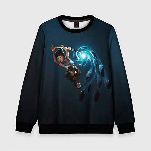 Детский свитшот Атака Кены / 3D-Черный – фото 1