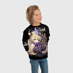 Свитшот детский Фишль Genshin Impact, цвет: 3D-черный — фото 2