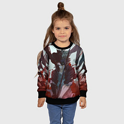 Свитшот детский Аста в режиме демона черный клевер, цвет: 3D-черный — фото 2