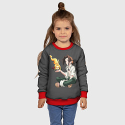 Свитшот детский Веслый Йо, цвет: 3D-красный — фото 2