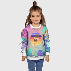 Свитшот детский Эскимо в Тропиках, цвет: 3D-белый — фото 2