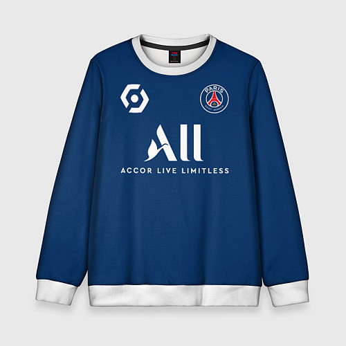 Детский свитшот Неймар ПСЖ форма 20212022 / 3D-Белый – фото 1