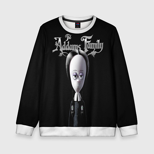 Детский свитшот Семейка Аддамс Addams Family / 3D-Белый – фото 1