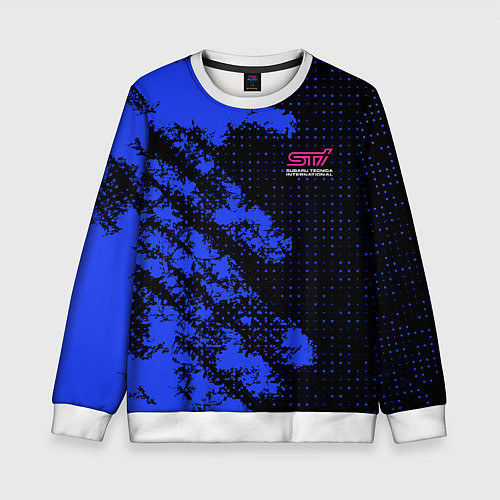 Детский свитшот SUBARU STI СУБАРИСТ / 3D-Белый – фото 1