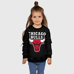 Свитшот детский B C Chicago Bulls, цвет: 3D-черный — фото 2