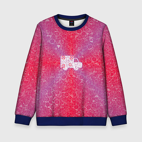 Детский свитшот Грузовик на фоне АПВ 8 2 5 3 / 3D-Синий – фото 1