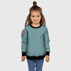 Свитшот детский Паттерн хомячков, цвет: 3D-черный — фото 2