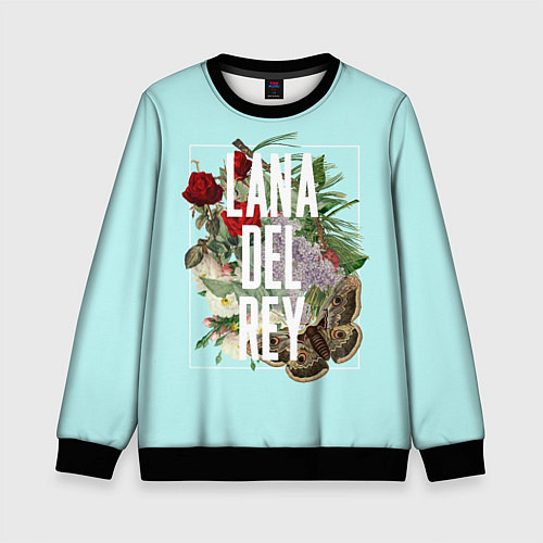 Детский свитшот Цветочная Лана / 3D-Черный – фото 1