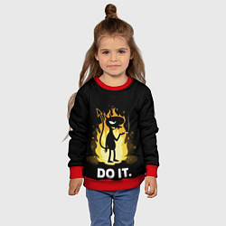 Свитшот детский Чертенок Do it, цвет: 3D-красный — фото 2