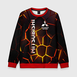 Свитшот детский Митсубиси подсветка 3D плит, цвет: 3D-красный