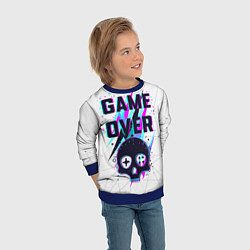 Свитшот детский Game OVER - NEON 3D, цвет: 3D-синий — фото 2