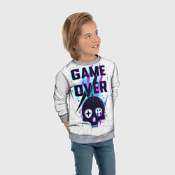 Свитшот детский Game OVER - NEON 3D, цвет: 3D-меланж — фото 2