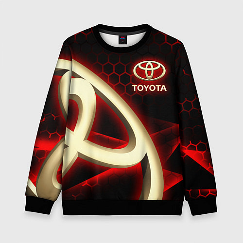 Детский свитшот Тойота Toyota / 3D-Черный – фото 1