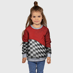 Свитшот детский Финиш, цвет: 3D-меланж — фото 2