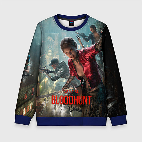 Детский свитшот Vampire: The Masquerade - Bloodhunt / 3D-Синий – фото 1