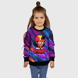 Свитшот детский BrawlStars Meg, цвет: 3D-черный — фото 2