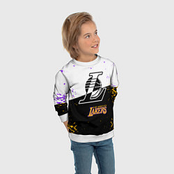 Свитшот детский Коби Брайант Los Angeles Lakers,, цвет: 3D-белый — фото 2