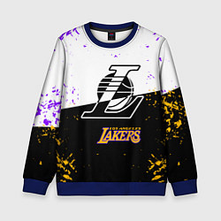 Свитшот детский Коби Брайант Los Angeles Lakers,, цвет: 3D-синий