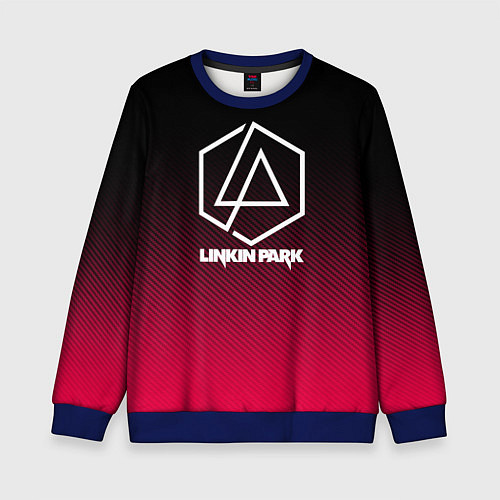 Детский свитшот LINKIN PARK LOGO CARBON / 3D-Синий – фото 1