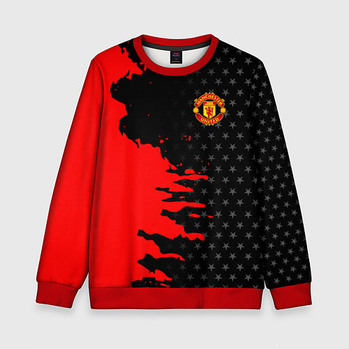 Детский свитшот МАНЧЕСТЕР ЮНАЙТЕД FCMU MANCHESTER UNITED RED DEVIL / 3D-Красный – фото 1