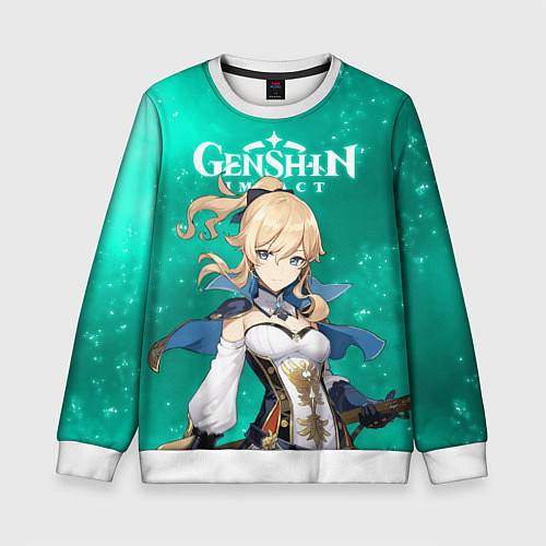 Детский свитшот ДЖИНН ИЗ МОНДШТАДТА JEAN / 3D-Белый – фото 1