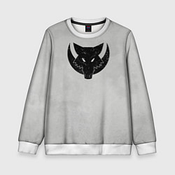 Свитшот детский Лунные волки цвет легиона, цвет: 3D-белый