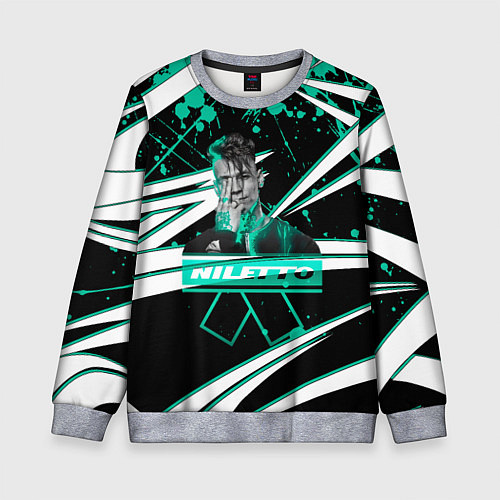 Детский свитшот Niletto: Данила Прытков / 3D-Меланж – фото 1