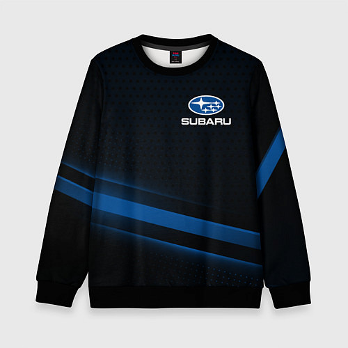 Детский свитшот Subaru, sport style / 3D-Черный – фото 1