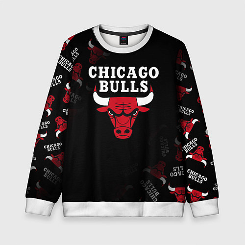 Детский свитшот ЧИКАГО БУЛЛС БЫКИ CHICAGO BULLS / 3D-Белый – фото 1