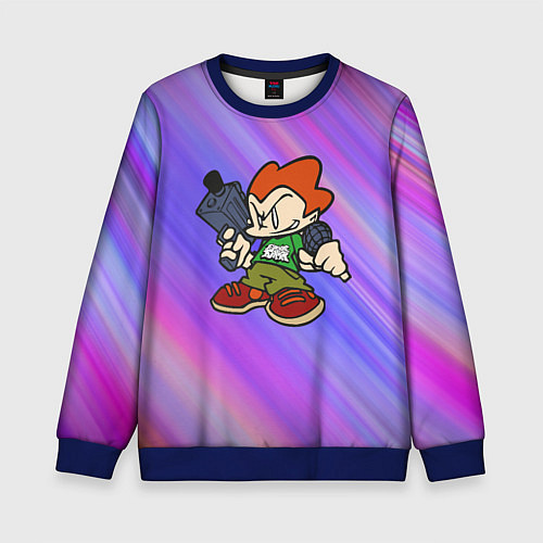 Детский свитшот ПИКО FNF / 3D-Синий – фото 1