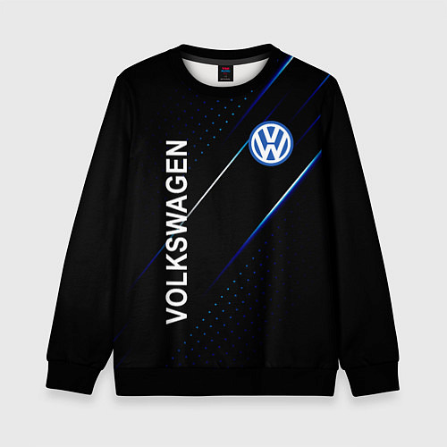 Детский свитшот Volkswagen, sport style / 3D-Черный – фото 1