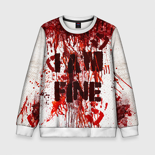 Детский свитшот I АM FINE / 3D-Белый – фото 1