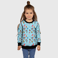 Свитшот детский GI Christmas Pattern, цвет: 3D-черный — фото 2