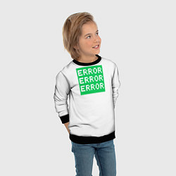 Свитшот детский Error Error Error, цвет: 3D-черный — фото 2