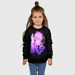 Свитшот детский Магическая битва: Сатору Годжо, цвет: 3D-черный — фото 2