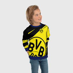 Свитшот детский BORUSSIA BVB 09 LOGO, цвет: 3D-синий — фото 2