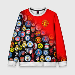 Свитшот детский МАНЧЕСТЕР ЮНАЙТЕД FCMU, цвет: 3D-белый