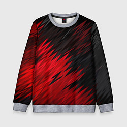 Детский свитшот ЧЁРНО КРАСНЫЕ КРАСКИ RED BLACK STRIPES