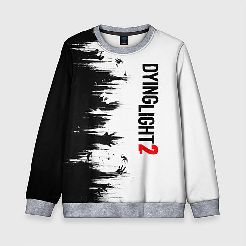 Детский свитшот DYING LIGHT 2 GOOD NIGHT AND GOOD LUCK / 3D-Меланж – фото 1