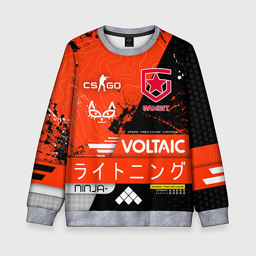 Детский свитшот GAMBIT cs:go Blood Sport / 3D-Меланж – фото 1
