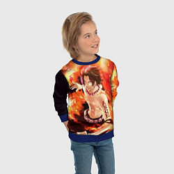 Свитшот детский ONE PIECE ASCE HERO, цвет: 3D-синий — фото 2